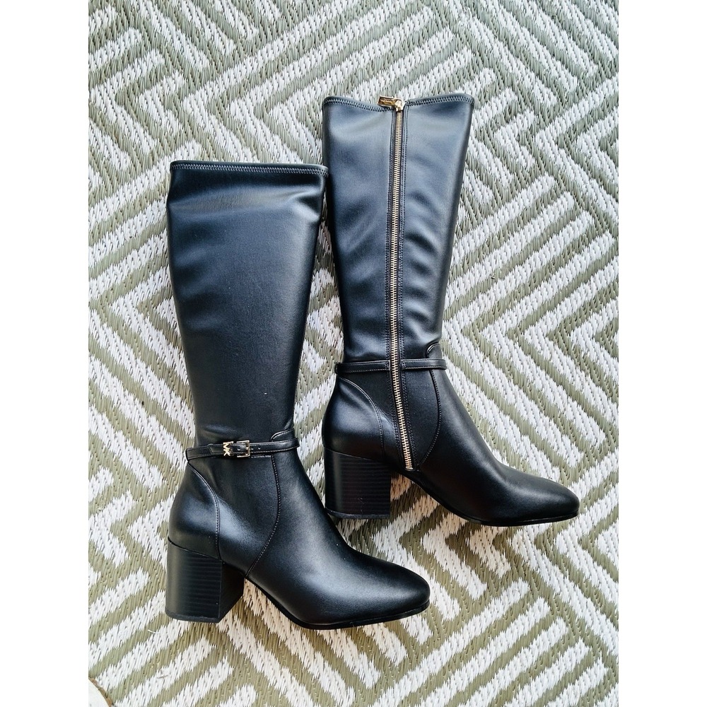 $345 NEW IN BOX MICHAEL KORS Ella Block Heel Boot 7M - Picture 7 of 16